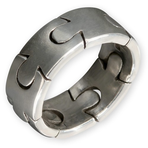925 silber puzzle band ring - 925,
