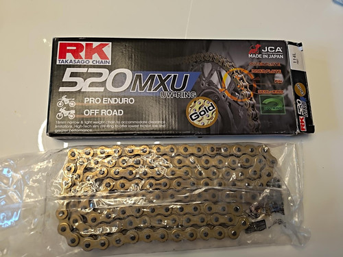 520 mxu gold motorradkette - mxu,
