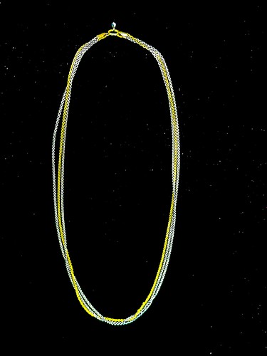 Seltene reihige goldkette - seltene, 3-reihige