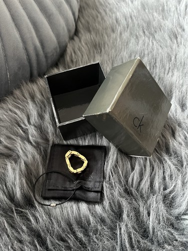 Calvin klein ring gold - ck,