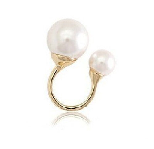 Doppel perlen ring - 9+17, mm