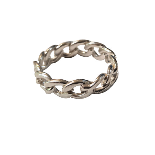 925er silberring kettenglieder - silberring,