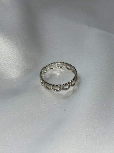 Silberfarbener ring - silberfarbener, im
