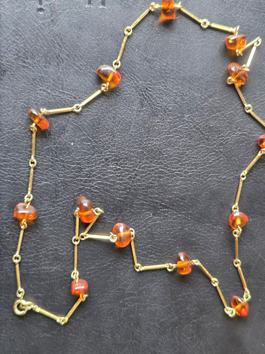 Amerik gold gliederkette - gold, 12