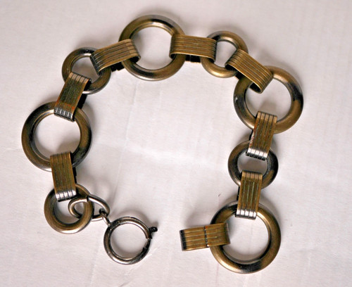 Bronze glieder armband mit - bronze,