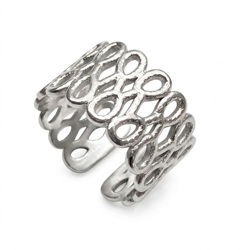 Edelstahl ring unisex silber - unisex,