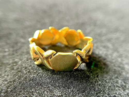 Gold gliederring vintage - gold-gliederring,