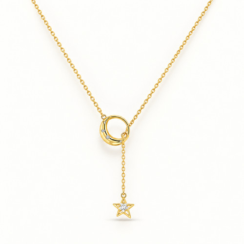 Goldfarbene damen halskette - damen,